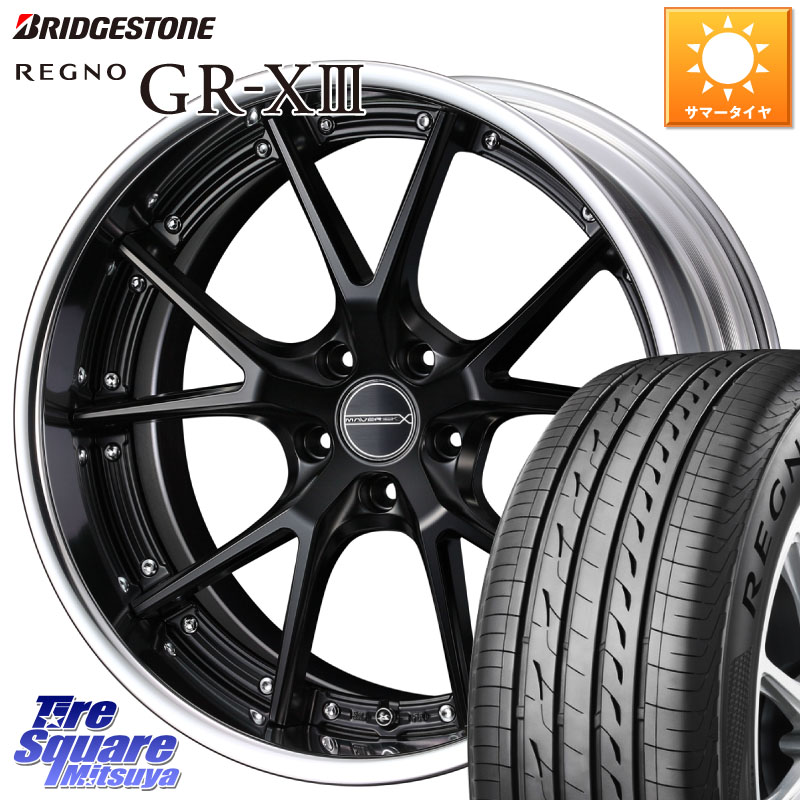 WEDS MAVERICK 905S S-LoDisk 19インチ 2ピース 19 X 7.5J +40 5穴 114.3 ブリヂストン REGNO GR-X3 GRX3 GR-XIII レグノ サマータイヤ 245/35R19