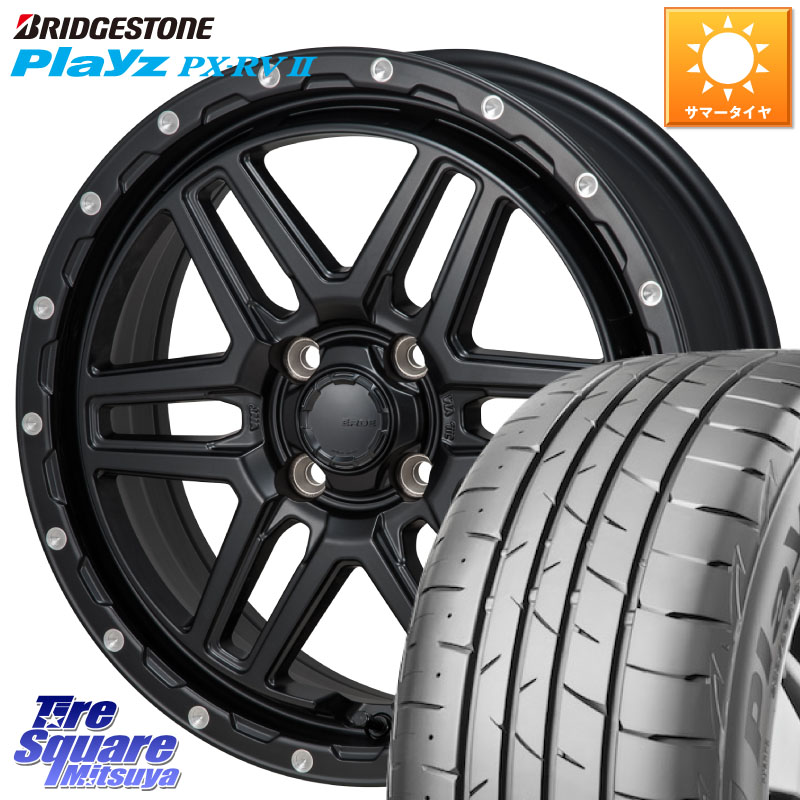 MONZA HI-BLOCK ERDE 16インチ 16 X 6.0J +42 4穴 100 ブリヂストン プレイズ Playz PX-RV2 サマータイヤ 215/65R16