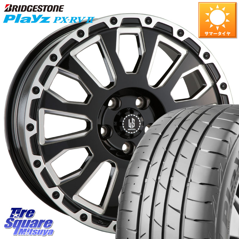 阿部商会 LA STRADA AVENTURA アヴェンチュラ 16インチ 16 X 7.0J +42 5穴 114.3 ブリヂストン プレイズ Playz PX-RV2 サマータイヤ 205/60R16 90系ノア ヴォクシー プリウスアルファ RP6～8ステップワゴン