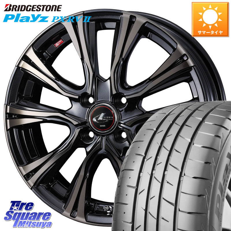 ブリヂストン プレイズ Playz PX-RV2 サマータイヤ 215/65R16WEDS 41225 LEONIS VR ウェッズ レオニス ホイール 16インチ 16X6.0J 42 4穴 100 ロッキー ガソリン車 4穴 ライズ ガソリン車 4穴｜タイヤスクエアミツヤ