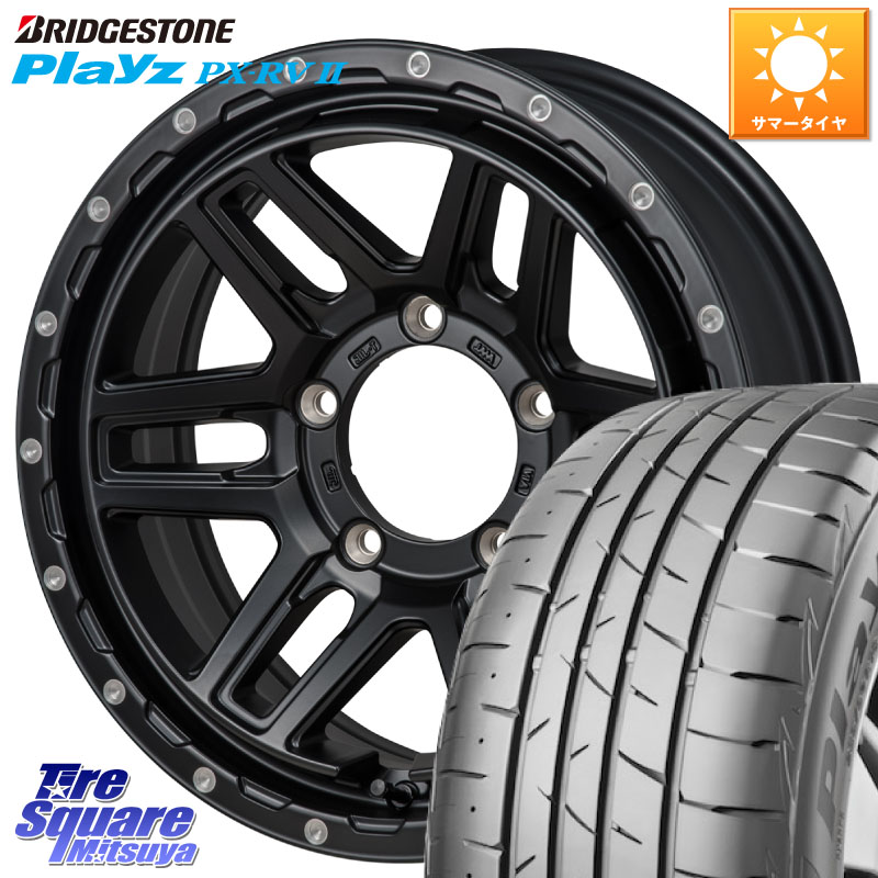 MONZA HI-BLOCK ERDE ※インセット-5 ホイール 16インチ 16 X 6.0J +0 5穴 139.7 ブリヂストン プレイズ Playz PX-RV2 サマータイヤ 215/65R16 ジムニー専用(要オーバーフェンダー等) ジムニ-シエラ・ノマド(カスタム)