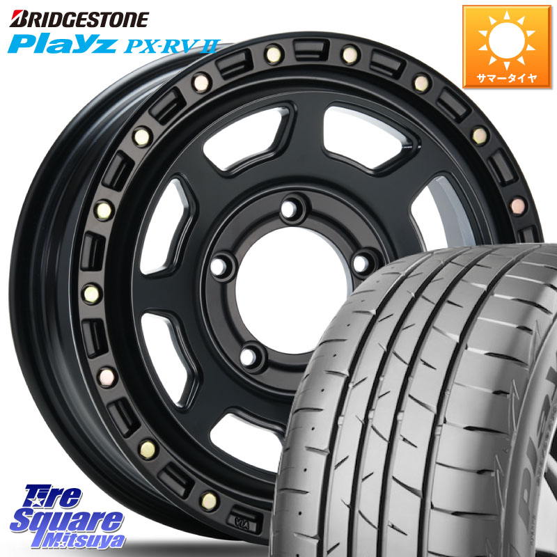 MLJ XJ07 XTREME-J BK JIMNY エクストリームJ ホイール 16インチ 16 X 5.5J +20 5穴 139.7 ブリヂストン プレイズ Playz PX-RV2 サマータイヤ 215/65R16 ジムニー専用(要オーバーフェンダー等)