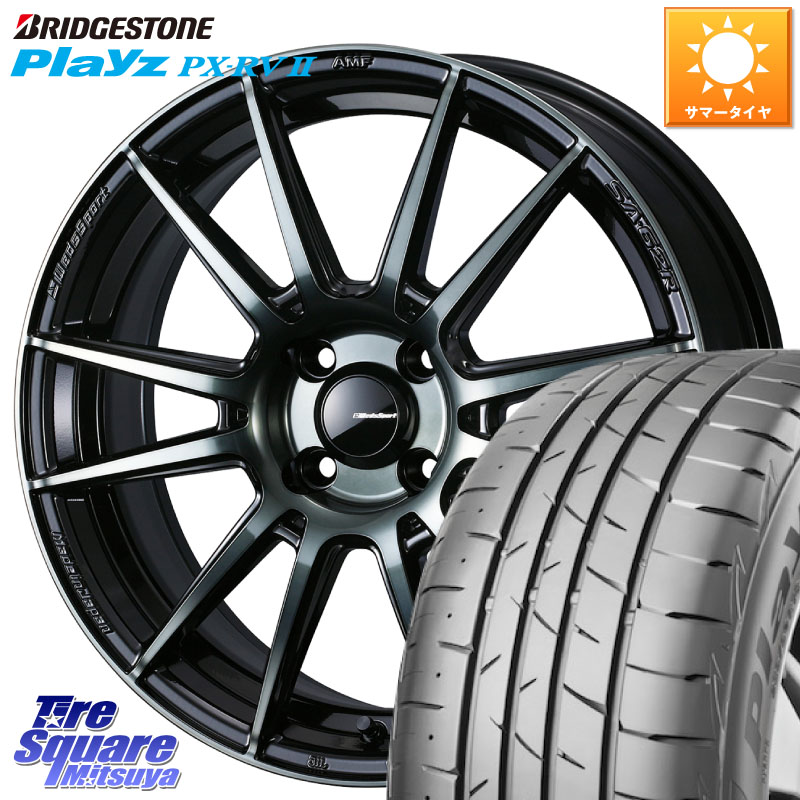 ブリヂストン プレイズ Playz PX-RV2 サマータイヤ 205/50R17WEDS WedsSport SA-62R SA62R ウェッズ スポーツ ホイール 17インチ 17X6.5J 42 4穴 100 E13オーラ｜タイヤスクエアミツヤ