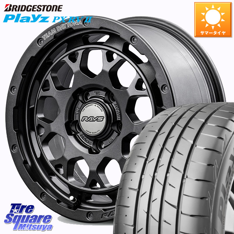 ブリヂストン プレイズ Playz PX-RV2 サマータイヤ 215/55R17RAYS 【欠品次回~1月】 TEAM DAYTONA M9+ Spec M ホイール 17インチ 17X7.0J 40 5穴 114.3 70系カムリ ジューク JUKE 日産 ステージア 日産 マークXジオ HS レクサス ティアナ 日産 カムリ スカイラインセダ|タイヤスクエアミツヤ