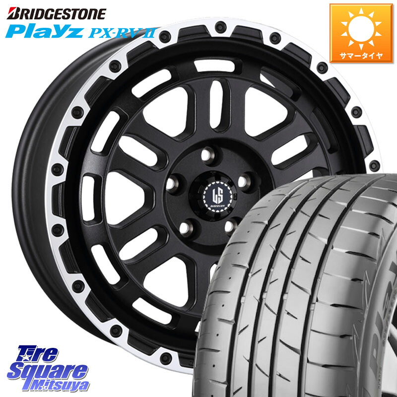 阿部商会 LA STRADA DISCOVER ホイール 16インチ 16 X 7.0J +40 5穴 114.3 ブリヂストン プレイズ Playz PX-RV2 サマータイヤ 205/60R16 90系ノア ヴォクシー プリウスアルファ RP6～8ステップワゴン
