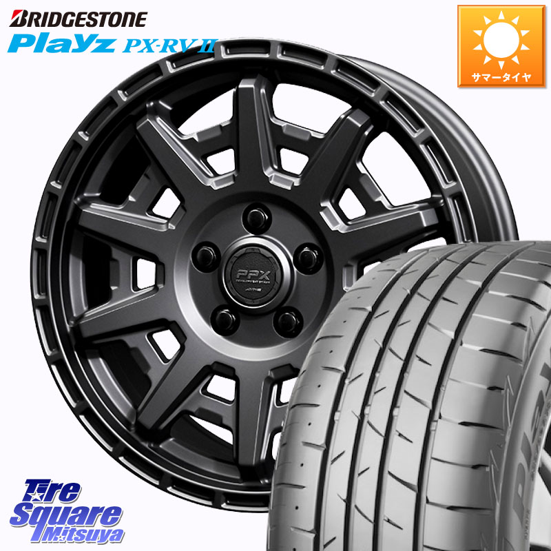 ブリヂストン プレイズ Playz PX-RV2 サマータイヤ 205/55R16KYOHO PPX D10X ホイール 16インチ 16X7.0J 35 5穴 114.3 GRヤリスRSノーマルキャリパー|タイヤスクエアミツヤ