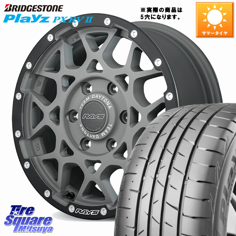 RAYS 【欠品次回6~7月】 M8 TEAM DAYTONA ホイール 16インチ 16 X 7.0J +37 5穴 114.3 ブリヂストン プレイズ Playz PX-RV2 サマータイヤ 205/60R16