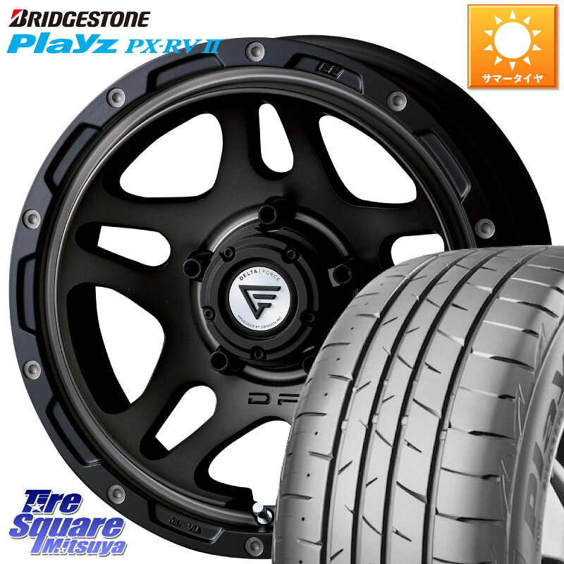 DELTA FORCE OVERLANDER ジムニーシエラ専用 ※インセット-5 ホイール 16インチ 16 X 6.0J +0 5穴 139.7 ブリヂストン プレイズ Playz PX-RV2 サマータイヤ 215/65R16 ジムニー専用(要オーバーフェンダー等) ジムニ－シエラ・ノマド(カスタム)