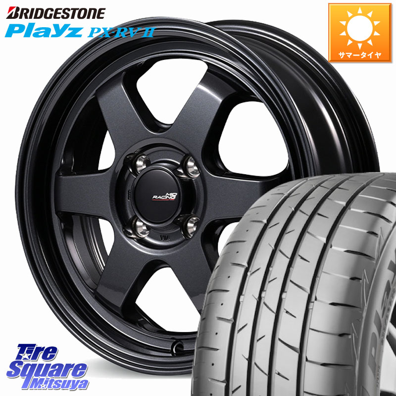ブリヂストン プレイズ Playz PX-RV2 サマータイヤ 215/45R17MANARAY MID RACING R06 ホイール 17インチ 17X7.5J 42 4穴 100 MAZDA2｜タイヤスクエアミツヤ