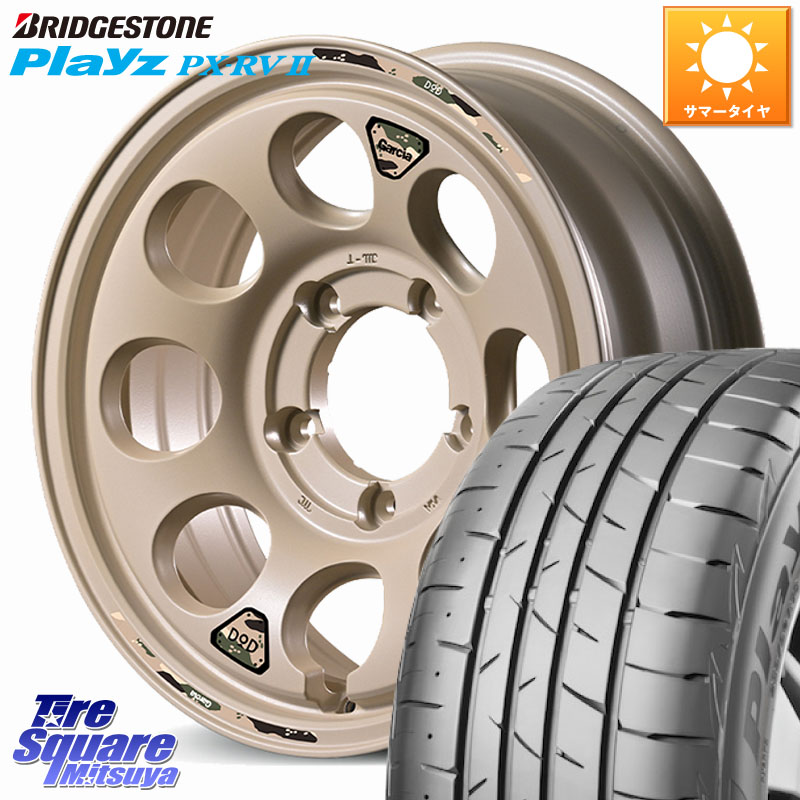 ブリヂストン プレイズ Playz PX-RV2 サマータイヤ 215/65R16MANARAY 【欠品次回8月上-中旬予定】MID x DOD ウシャリン ※インセット-5 ホイール 16インチ 16X6.0J 0 5穴 139.7 ジムニー専用(要オーバーフェンダー等) ジムニ&minus;シエラ/ノマド(カスタム)｜タイヤスクエアミツヤ