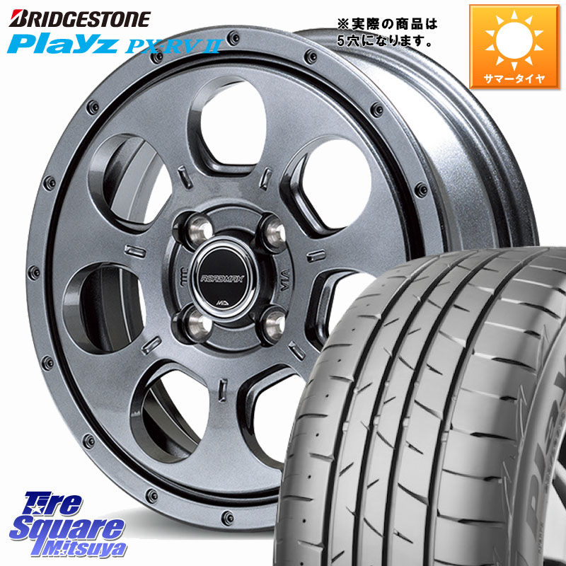 MANARAY MID ROADMAX MUD AGENT ホイール 16インチ◇参考画像 16 X 7.0J +40 5穴 114.3 ブリヂストン プレイズ Playz PX-RV2 サマータイヤ 205/65R16 10系アルファード 70系カムリ