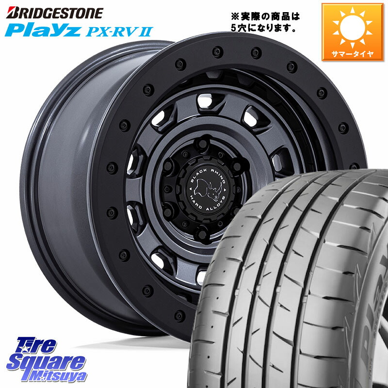 BLACK RHINO XPLORER BR023 マットガンメタ ※インセット-13 ホイール 16インチ ブラックライノ◇参考画像 16 X 5.5J +0 5穴 139.7 ブリヂストン プレイズ Playz PX-RV2 サマータイヤ 215/65R16 ジムニー専用(要オーバーフェンダー等)