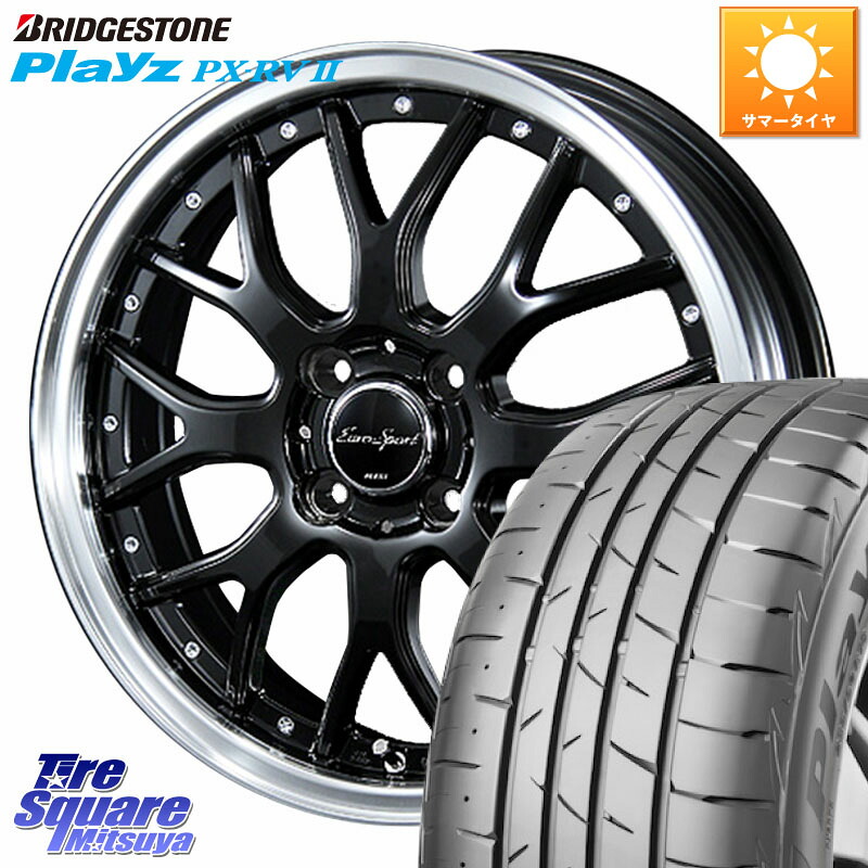 BLEST EuroSport Type815 ホイール 16インチ 16 X 6.0J +48 4穴 100 ブリヂストン プレイズ Playz PX-RV2 サマータイヤ 205/55R16