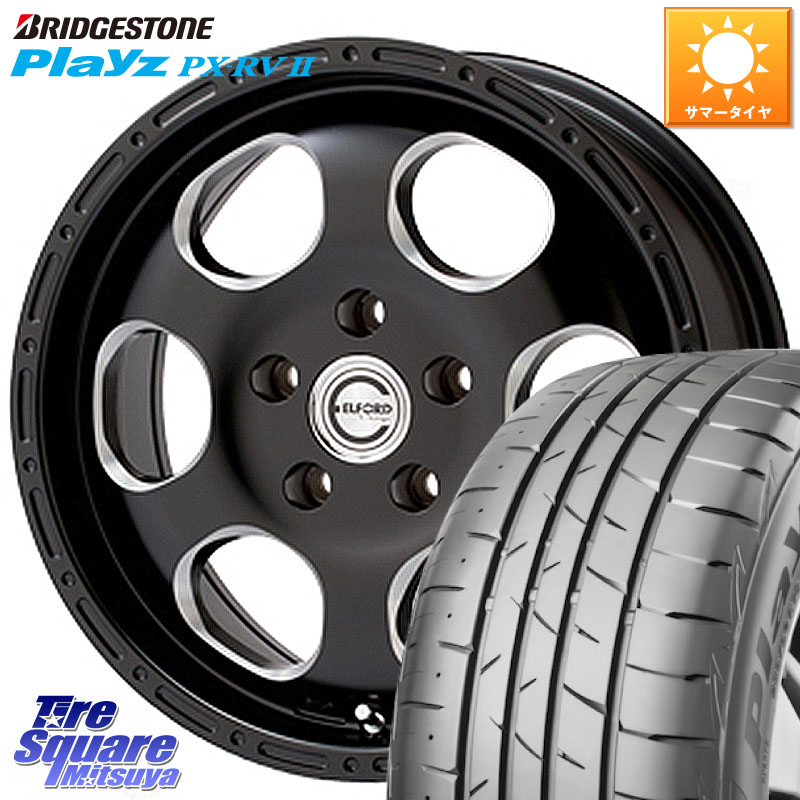 MEIWA Blood Stock One Piece ホイール 16インチ 16 X 7.0J +35 5穴 114.3 ブリヂストン プレイズ Playz PX-RV2 サマータイヤ 205/65R16