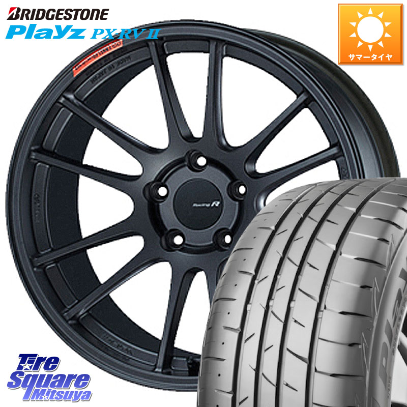 ブリヂストン プレイズ Playz PX-RV2 サマータイヤ 225/55R18ENKEI エンケイ Racing Revolution GTC01RR ホイール 18X8.0J 45 5穴 100 レガシー レガシィ アウトバック|タイヤスクエアミツヤ