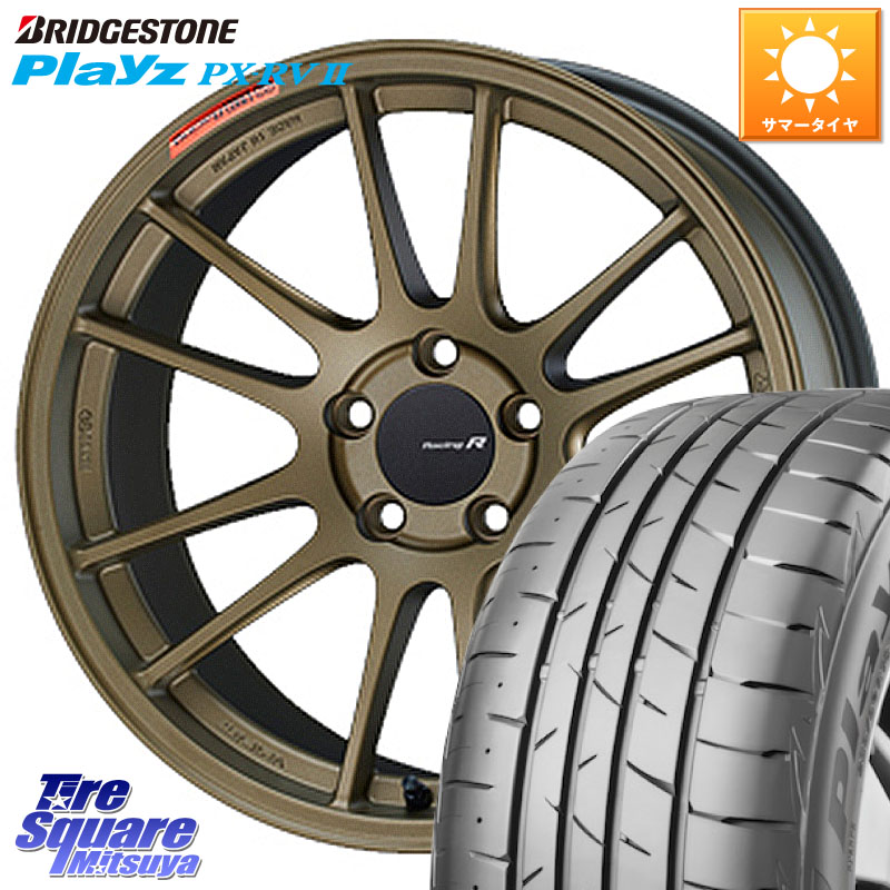ENKEI エンケイ Racing Revolution GTC01RR ホイール 18 X 7.5J +45 5穴 114.3 ブリヂストン プレイズ Playz PX-RV2 サマータイヤ 215/45R18