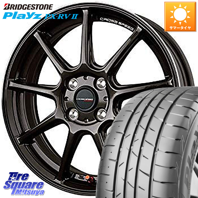 HotStuff クロススピード RS9 RS-9 軽量 ホイール 16インチ 16 X 6.0J +45 4穴 100 ブリヂストン プレイズ Playz PX-RV2 サマータイヤ 215/65R16