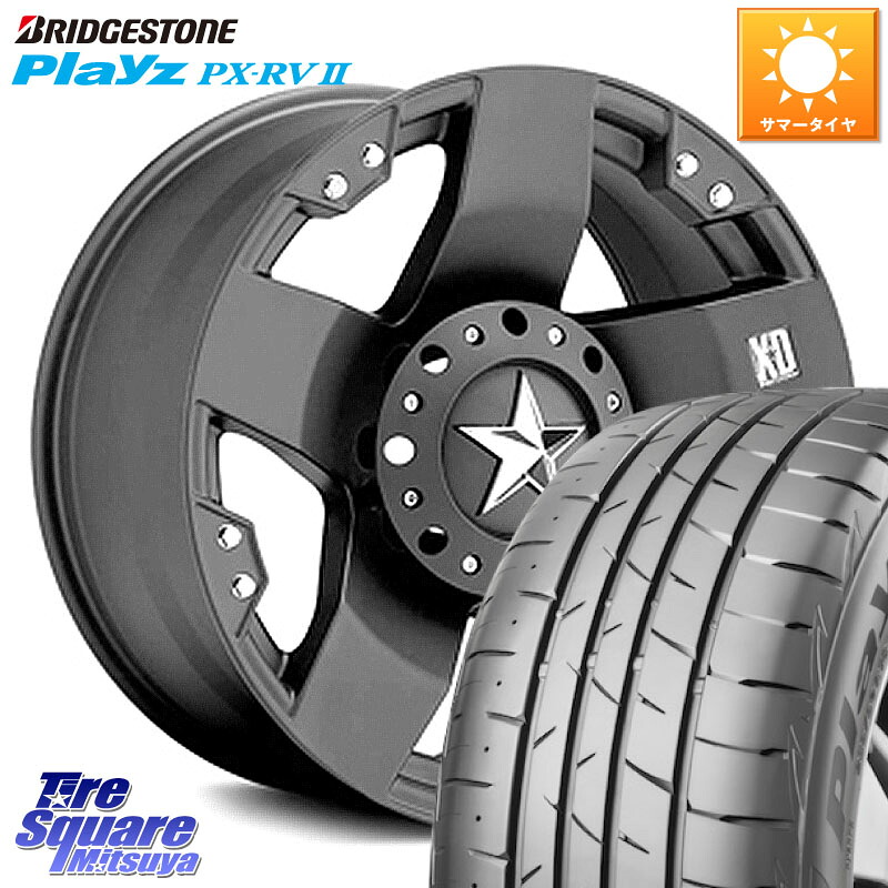 ブリヂストン プレイズ Playz PX-RV2 サマータイヤ 225/60R17KMC XD775ROCKSTAR ホイール 17インチ ロックスター 17X8.0J(US) 35 5穴 114.3 Jeep Compass ジープコンパス｜タイヤスクエアミツヤ