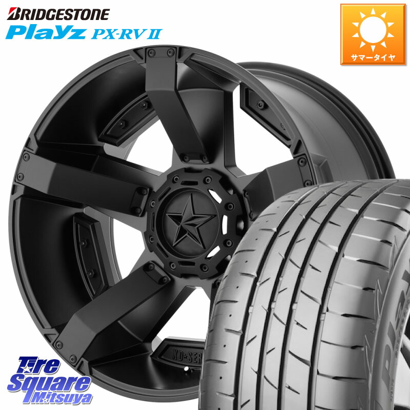 KMC XD811 ROCKSTAR2 ホイール 17インチ ロックスター2 17 X 8.0J +35 5穴 114.3 ブリヂストン プレイズ Playz PX-RV2 サマータイヤ 225/60R17 30系アルファード 30系ヴェルファイア