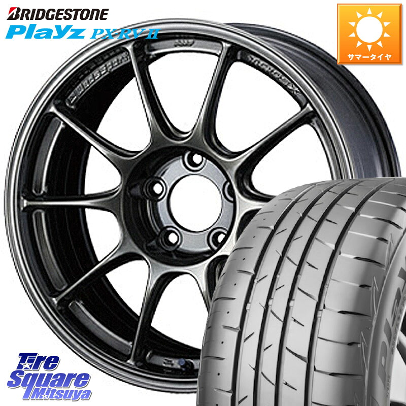 ブリヂストン プレイズ Playz PX-RV2 サマータイヤ 205/50R17WEDS 【欠品次回09月上旬】 WedsSport TC-105X TC105X ウェッズ スポーツ ホイール 17インチ 17X7.5J 45 5穴 114.3 フロンクス GRヤリスRSノーマルキャリパー カローラルミオン|タイヤスクエアミツヤ