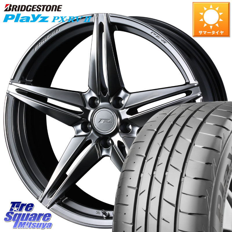 WEDS F ZERO FZ-3 FZ3 鍛造 FORGED ホイール18インチ エフゼロ 18 X 8.0J +45 5穴 114.3 ブリヂストン プレイズ Playz PX-RV2 サマータイヤ 215/45R18 90系ノア ヴォクシー プリウスアルファ リーフ
