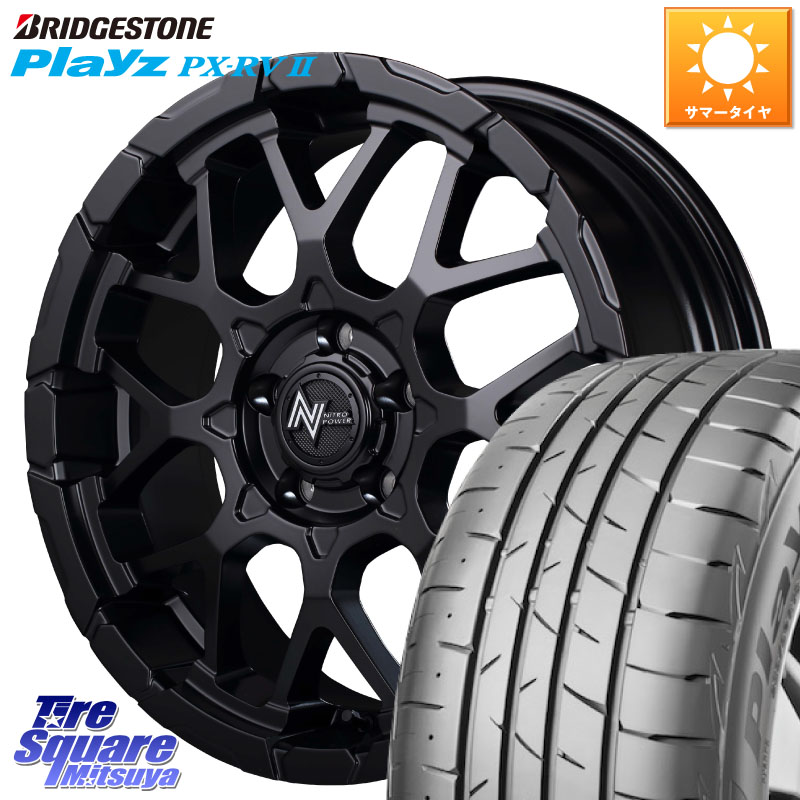 MANARAY MID ナイトロパワー M28 BULLET-S 16インチ 16 X 7.0J +40 5穴 114.3 ブリヂストン プレイズ Playz PX-RV2 サマータイヤ 205/65R16 10系アルファード 70系カムリ 100,980円