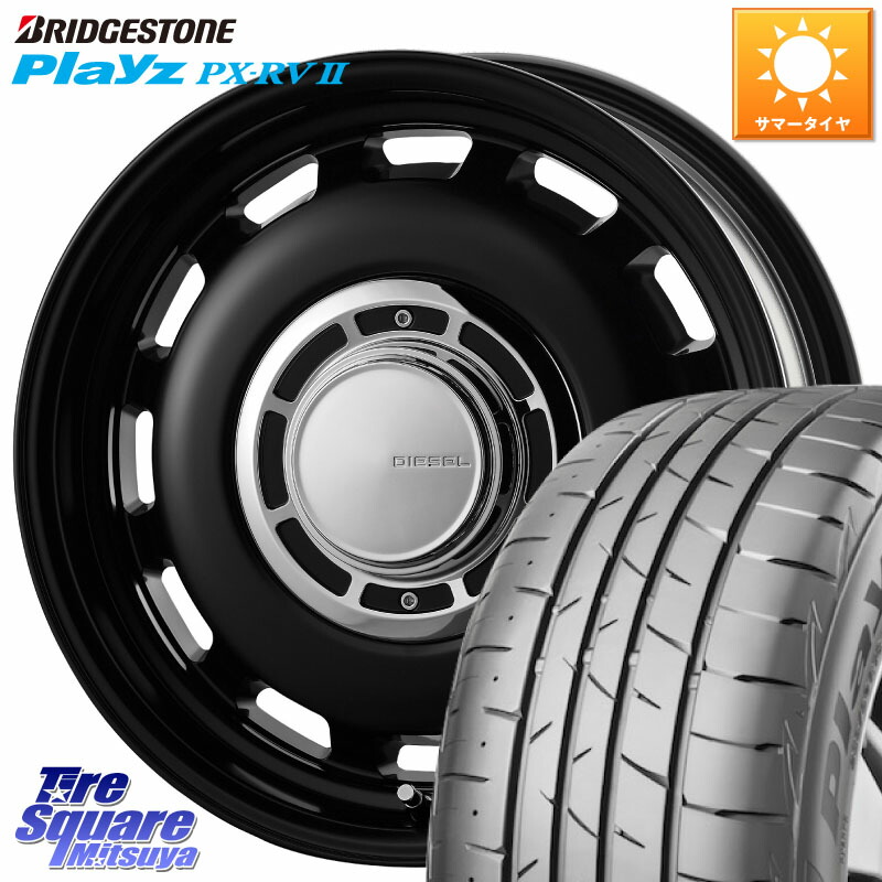 コスミック クロスブラッド DIESEL インセット-5 16インチ 16 X 6.0J +0 5穴 139.7 ブリヂストン プレイズ Playz PX-RV2 サマータイヤ 215/65R16 ジムニー専用(要オーバーフェンダー等) ジムニ－シエラ・ノマド(カスタム)