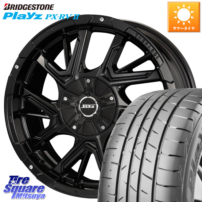 KOSEI ボトムガルシア ゲラルディ ホイール 17 X 7.0J +42 5穴 114.3 ブリヂストン プレイズ Playz PX-RV2 サマータイヤ 215/45R17