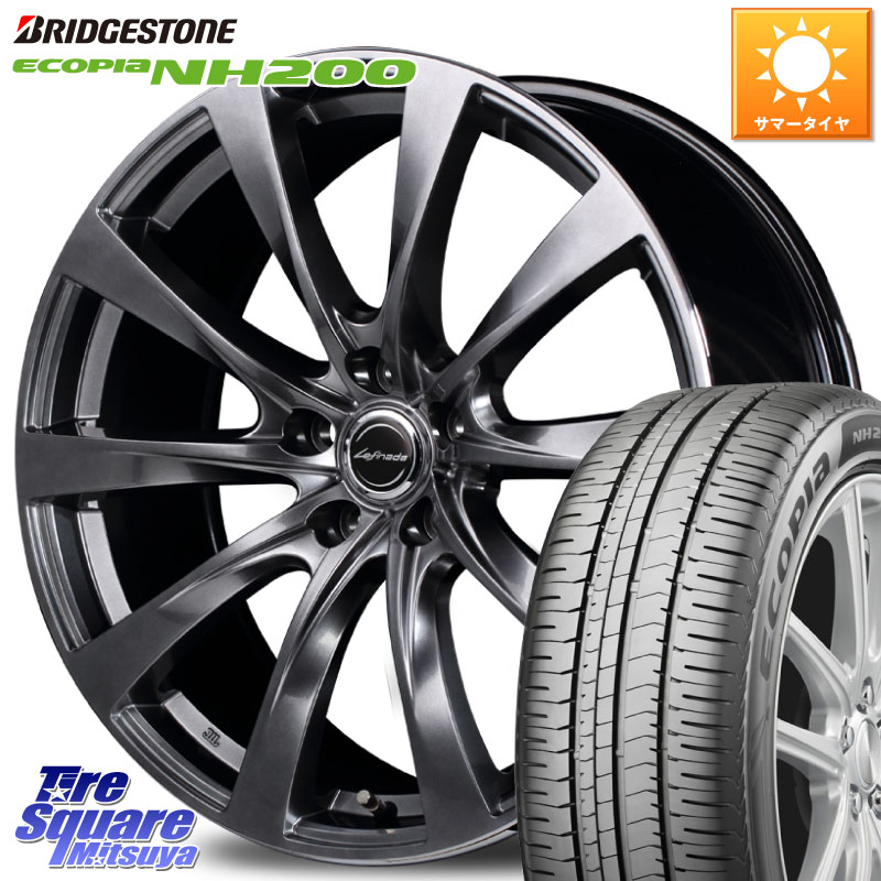 ブリヂストン ECOPIA NH200 エコピア サマータイヤ 225/55R17MANARAY MOTION2 平座仕様(トヨタ・レクサス専用)MID Lefinada ホイール 17X7.0J 39 5穴 114.3 10系アルファード｜タイヤスクエアミツヤ