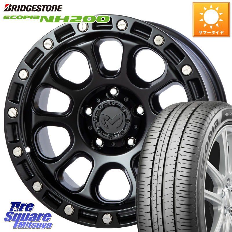 ブリヂストン ECOPIA NH200 エコピア サマータイヤ 205/60R16MKW M204 ブラックキャット 16インチ 16X7.0J 35 5穴 114.3 SAI インサイト|タイヤスクエアミツヤ