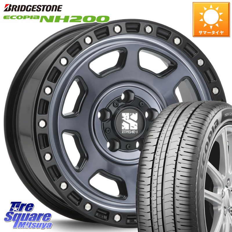 ブリヂストン ECOPIA NH200 エコピア サマータイヤ 205/65R16MLJ XJ07 XTREME-J 5H IND エクストリームJ 16インチ 16X7.0J 35 5穴 114.3 ティアナ 日産|タイヤスクエアミツヤ