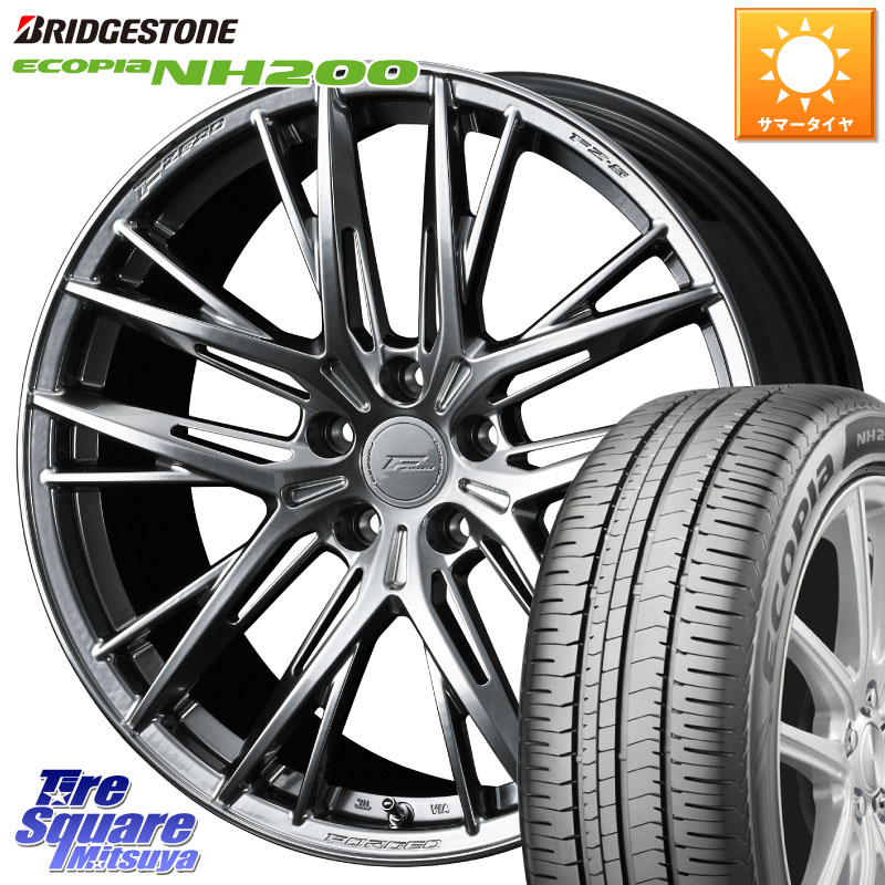 WEDS F ZERO FZ-5 FZ5 鍛造 FORGED ホイール 18インチ エフゼロ 18 X 8.0J +43 5穴 114.3 ブリヂストン ECOPIA NH200 エコピア サマータイヤ 215/45R18 90系ノア ヴォクシー プリウスアルファ リーフ