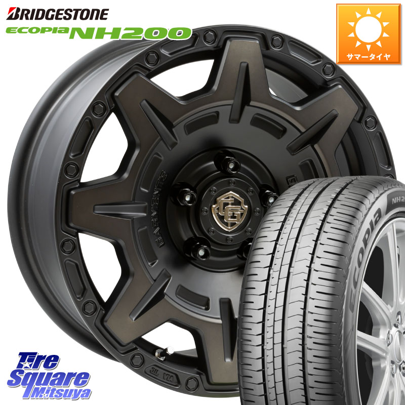 ブリヂストン ECOPIA NH200 エコピア サマータイヤ 205/60R16WEDS CROSS OVER GARMENTS StyleM 16インチ 16X7.0J 35 5穴 114.3 SAI インサイト｜タイヤスクエアミツヤ