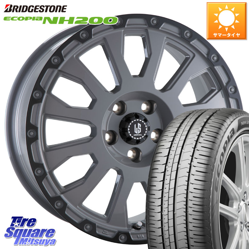 ブリヂストン ECOPIA NH200 エコピア サマータイヤ 225/45R18阿部商会 LA STRADA AVENTURA アヴェンチュラ 18インチ 18X8.0J 40 5穴 114.3 ステージア 日産 HS レクサス RX-8 MAZDA クラウンハイブリッド 220・H20系 クラウン 220系 インサイト|タイヤスクエアミツヤ