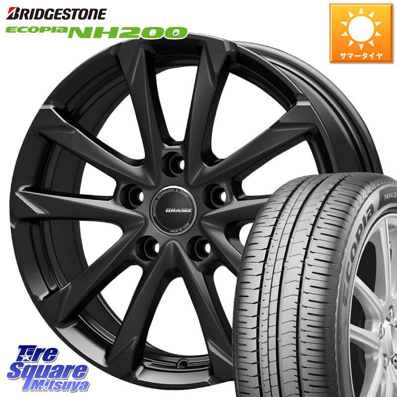 ブリヂストン ECOPIA NH200 エコピア サマータイヤ 205/60R16KOSEI QGC610BT QRASIZ GC36F 平座仕様(レクサス・トヨタ専用) クレイシズ ホイール 16インチ 16X6.5J 40 5穴 114.3 90系ノア/ヴォクシー プリウスアルファ SAI ノア NOAH｜タイヤスクエアミツヤ 64,697円