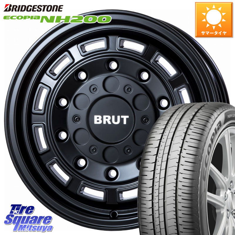 BRUT ブルート BR-70 BR70 ホイール 16インチ 16 X 6.5J +30 5穴 114.3 ブリヂストン ECOPIA NH200 エコピア サマータイヤ 205/55R16