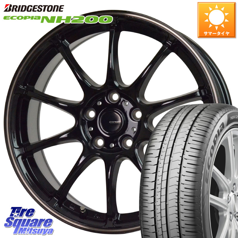 ブリヂストン ECOPIA NH200 エコピア サマータイヤ 205/65R16HotStuff G・SPEED P-07 ジー・スピード ホイール 16インチ 16X6.5J 53 5穴 114.3 WR-V｜タイヤスクエアミツヤ