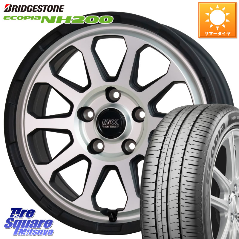 HotStuff マッドクロス レンジャー シルバー ホイール 16インチ 16 X 7.0J +38 5穴 114.3 ブリヂストン ECOPIA NH200 エコピア サマータイヤ 205/55R16 GRヤリスRSノーマルキャリパー