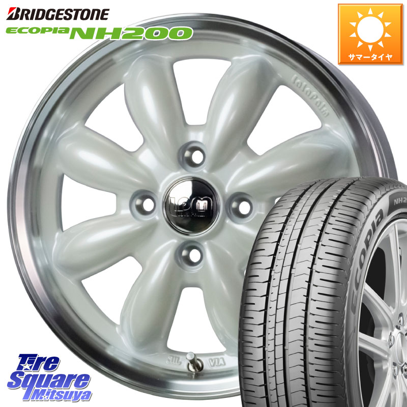 HotStuff LaLa Palm CUP2 ララパーム ホイール 15インチ 15 X 5.5J +45 4穴 100 ブリヂストン ECOPIA NH200 エコピア サマータイヤ 195/60R15
