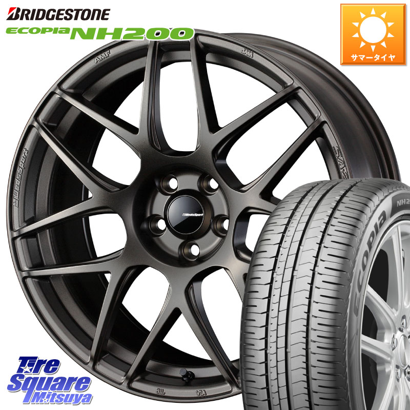 ブリヂストン ECOPIA NH200 エコピア サマータイヤ 215/45R17WEDS WedsSport SA-27R SA27R ウェッズ スポーツ ホイール 17インチ 17X6.5J 42 5穴 100 ウィッシュ WISH|タイヤスクエアミツヤ