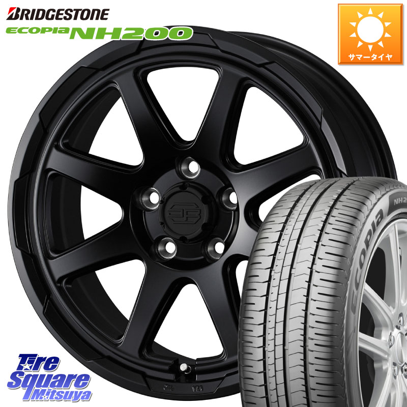 WEDS 【欠品次回4月中旬】 STADTBERGE BLK スタットベルク ホイール 16インチ 16 X 7.0J +38 5穴 114.3 ブリヂストン ECOPIA NH200 エコピア サマータイヤ 205/65R16 70系カムリサマータイヤ・ホイールセット