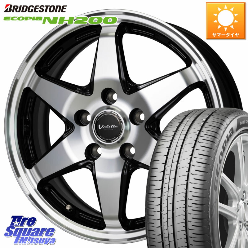 HotStuff Valette ANKRAY アンクレイ ホイール 17インチ 17 X 7.0J +48 5穴 114.3 ブリヂストン ECOPIA NH200 エコピア サマータイヤ 225/55R17 RV系ヴェゼル MAZDA6 BN・BL系レガシィ