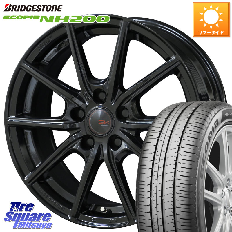 ブリヂストン ECOPIA NH200 エコピア サマータイヤ 215/45R17KYOHO SEIN EK ザインEK ホイール 17インチ 17X7.0J 42 5穴 114.3 リーフ LEAF 日産 ブレイド オーリス カローラルミオン｜タイヤスクエアミツヤ