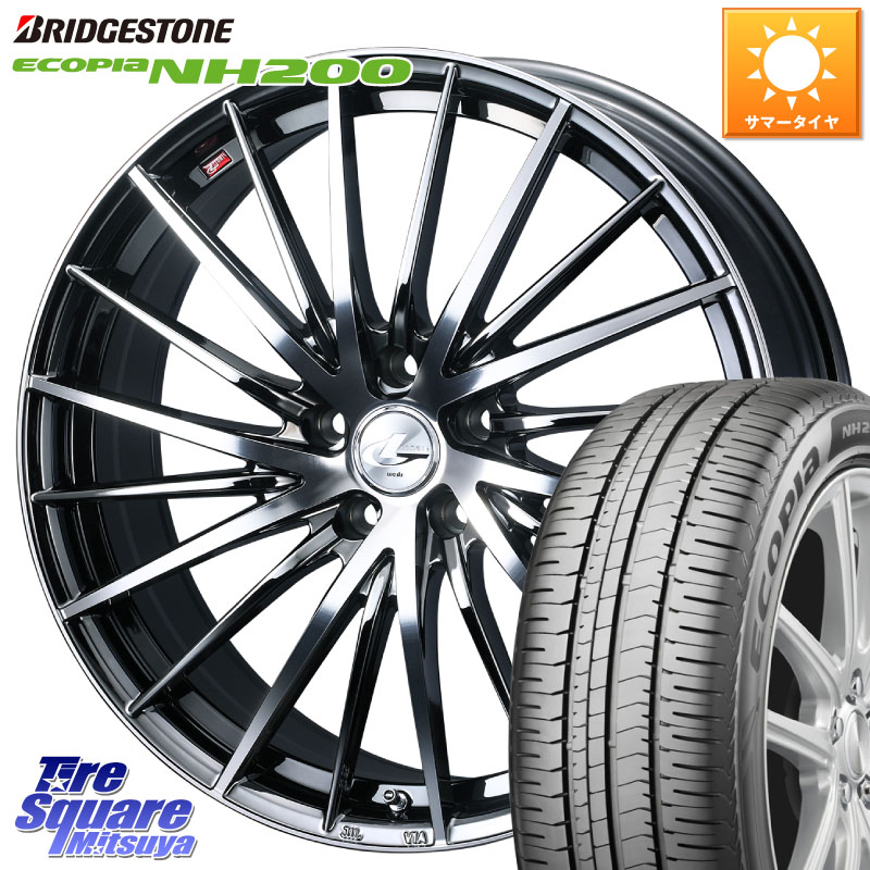 WEDS LEONIS FR レオニス FR ホイール 17インチ 17 X 7.0J +42 5穴 114.3 ブリヂストン ECOPIA NH200 エコピア サマータイヤ 225/55R17 MAZDA6 10系アルファード
