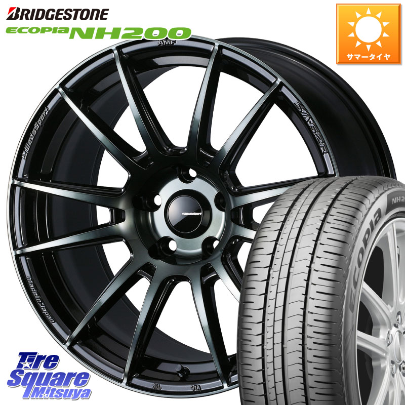 ブリヂストン ECOPIA NH200 エコピア サマータイヤ 225/50R17WEDS WedsSport SA-62R SA62R ウェッズ スポーツ ホイール 17インチ 17X7.5J 45 5穴 114.3 WRX-S4(VBH) ウィンダム RX-8 MAZDA WRX S4|タイヤスクエアミツヤ