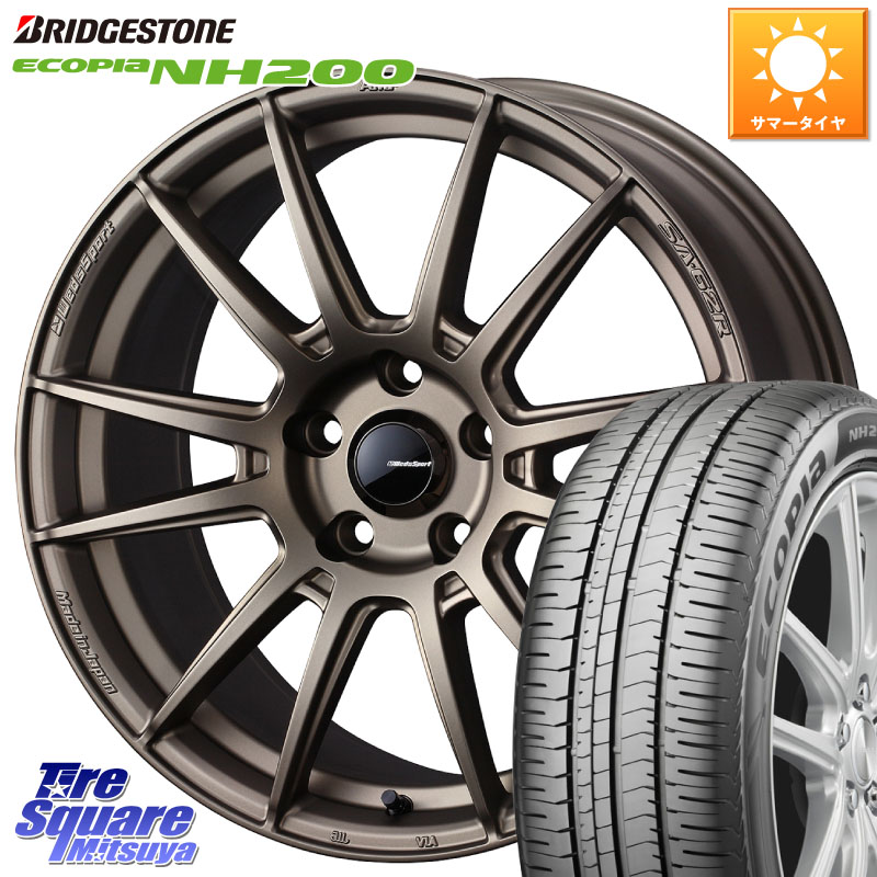 ブリヂストン ECOPIA NH200 エコピア サマータイヤ 225/50R17WEDS WedsSport SA-62R SA62R ウェッズ スポーツ ホイール 17インチ 17X7.5J 45 5穴 114.3 WRX-S4(VBH) ウィンダム RX-8 MAZDA WRX S4|タイヤスクエアミツヤ