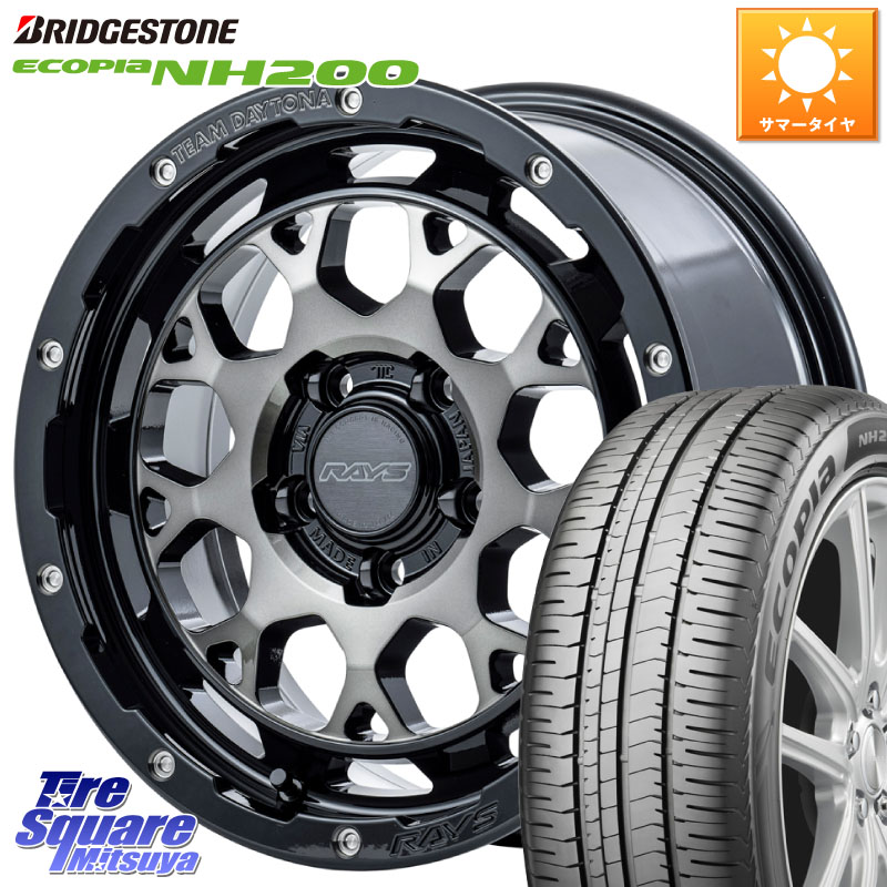 RAYS 【欠品次回9~10月】 TEAM DAYTONA M9+ ホイール 16インチ 16 X 7.0J +37 5穴 114.3 ブリヂストン ECOPIA NH200 エコピア サマータイヤ 215/60R16