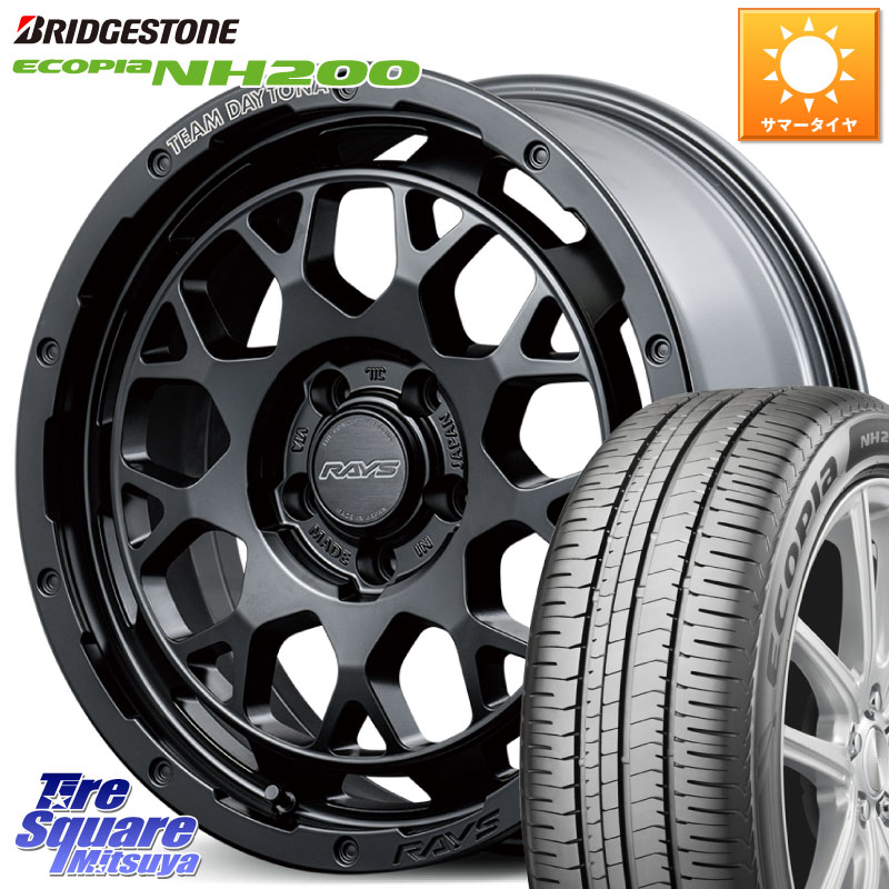 RAYS TEAM DAYTONA M9+ BOJ ホイール 18インチ 18 X 7.5J +32 5穴 114.3 ブリヂストン ECOPIA NH200 エコピア サマータイヤ 215/45R18
