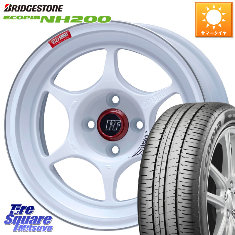 ブリヂストン ECOPIA NH200 エコピア サマータイヤ 215/45R17ENKEI エンケイ PerformanceLine PF06 ホイール 17インチ 17X7.0J 45 4穴 100 FITクロスター アクア カローラフィールダー｜タイヤスクエアミツヤ