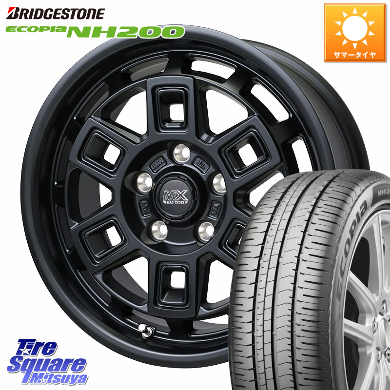 HotStuff MAD CROSS AEVER マッドクロス アイヴァー ホイール 16インチ 16 X 7.0J +38 5穴 114.3 ブリヂストン ECOPIA NH200 エコピア サマータイヤ 205/55R16 GRヤリスRSノーマルキャリパー